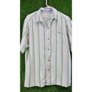 Tommy Bahama 100% Silk Shirt - Men's Size L